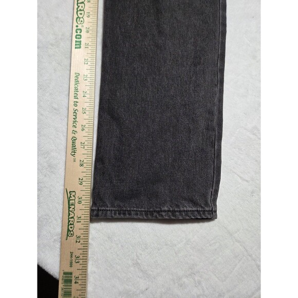 Levis Pants Women 24 Black Denim Jeans Premium Dad Jean Big E Cotton 24x30 - Picture 13 of 14